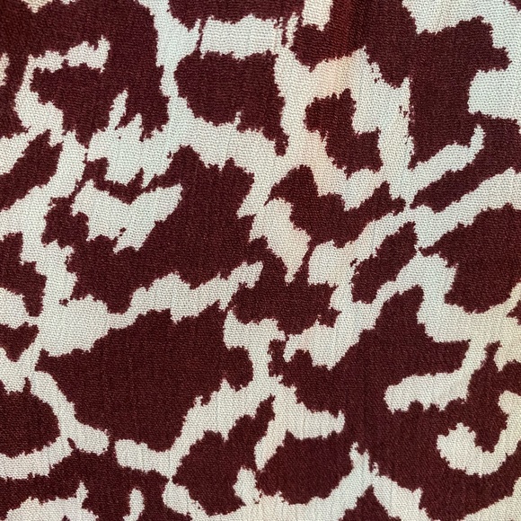 Loft side tie dolman dress women’s size XS, Red Raisin color - Picture 10 of 11